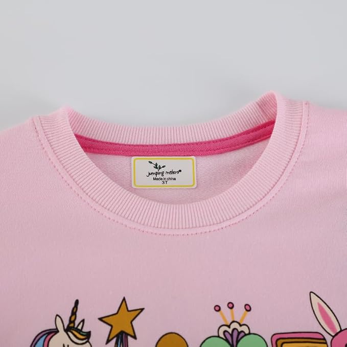 Toddler Baby Girls Cotton Sweater, Long Sleeve Crewneck Sweatshirt Pullover - Image 5