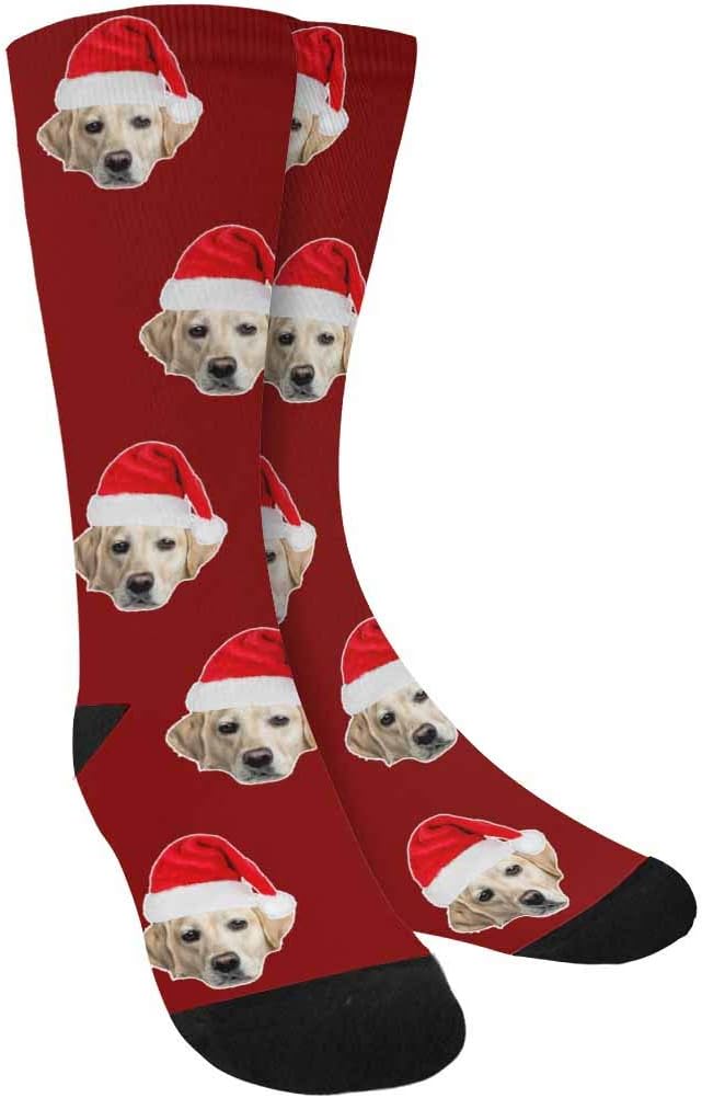 Custom Face Socks, Personalized Dog Lover Pet Photo Picture on Socks Unisex by Enjoy-yjl