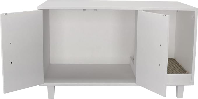 GDLF Modern Wood Pet Crate Cat Washroom Hidden Litter Box Enclosure Furniture - Image 9