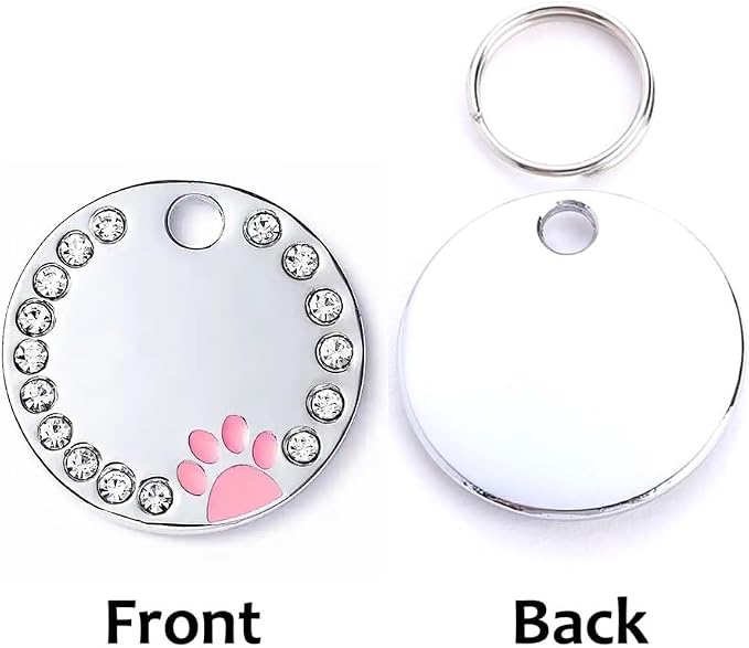 Personalized Dog/Cat Cute Paw Pet ID Tag - Image 2