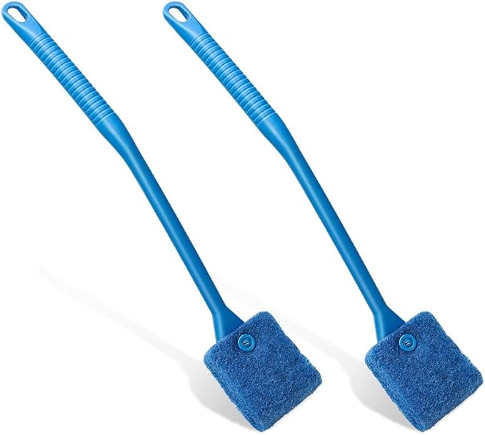 Fish Tank Cleaner with Five Sided Sponge Brush and Long Handle Aquarium by Unknown