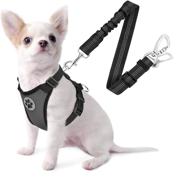 SlowTon Dog Seat Belt Harness for Car, Dog Car Harness Adjustable Mesh by SlowTon