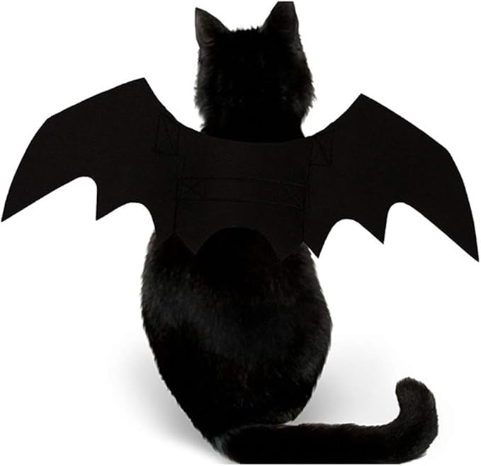 Pet Cat Bat Wings for Halloween Party Decoration, Puppy Collar Leads Cosplay - Image 2
