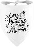 Engagement Gift, My Humans are Getting Married Dog Bandana, Wedding Photo Prop by DZMODZ