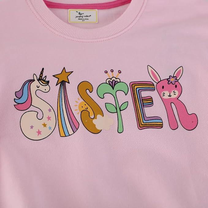 Toddler Baby Girls Cotton Sweater, Long Sleeve Crewneck Sweatshirt Pullover - Image 4