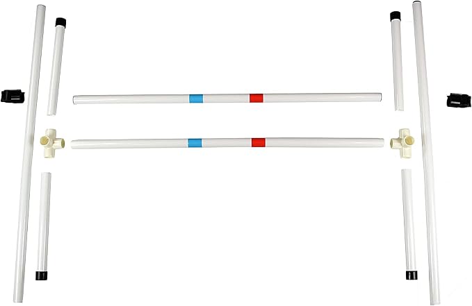 Midlee Dog Agility Bar Jump- Indoor Outdoor Hurdles Adjustable Pet Course - Image 2