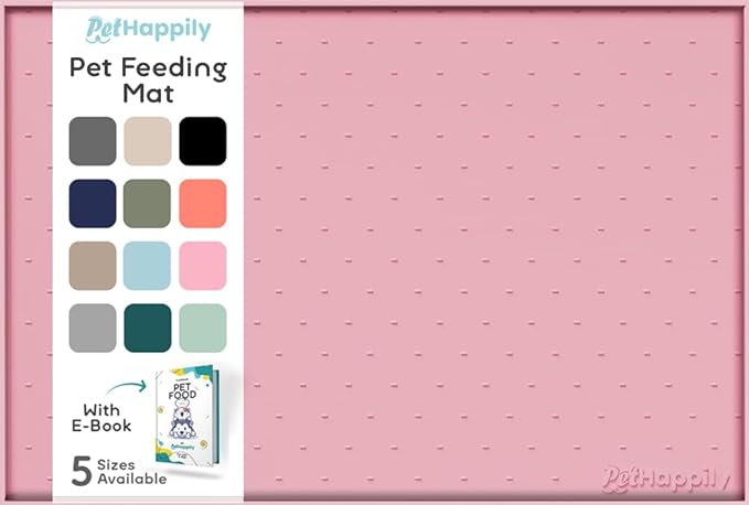 Dog Food Mat - Raised Edges Dogs Mat by PETHAPPILY