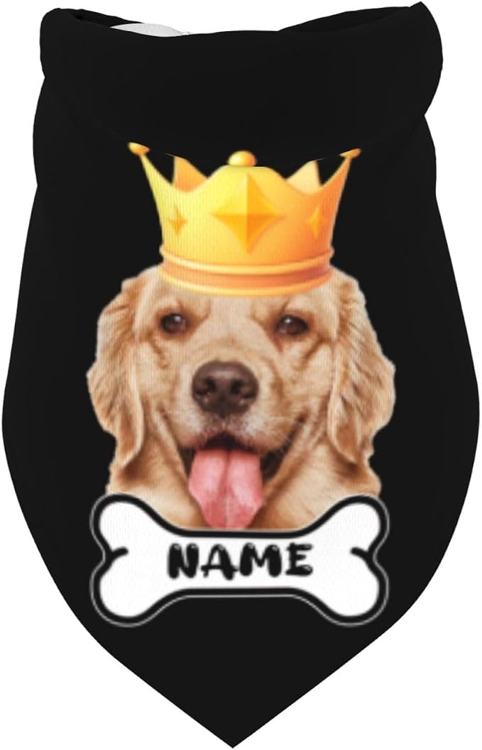 Custom Dog Bandana for Cat Dog Pet Add Your Design Personalized Neckwear - Image 6