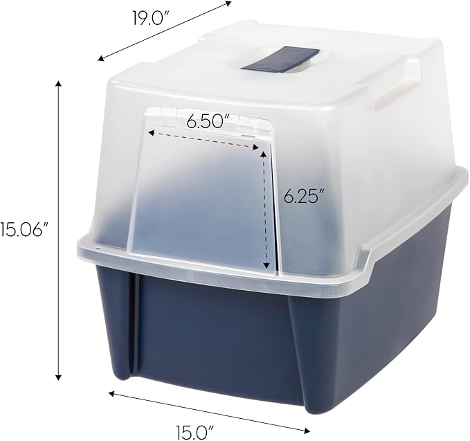 IRIS USA Cat Litter Box, Litter Box Enclosure - Image 2