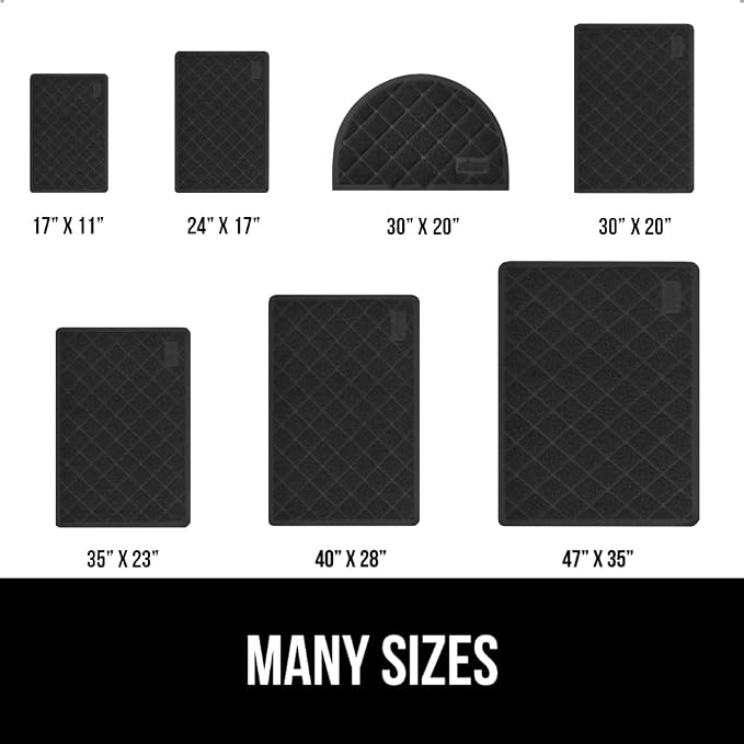 GORILLA GRIP Cat Litter Box Mat, Water Resistant, US Designed Kitty Litter - Image 6