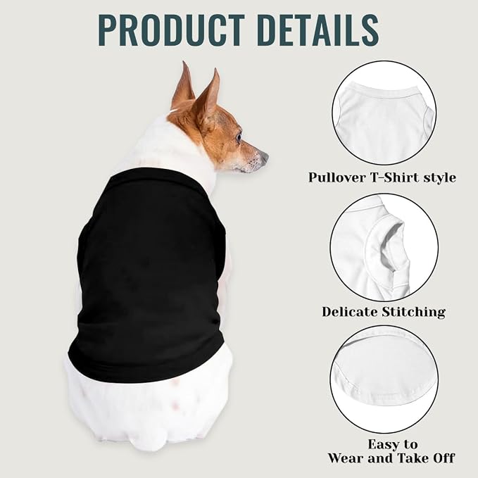 Custom Dog Clothes Shirts for Small Large Dogs Breathable Pet Shirt Customized - Image 4