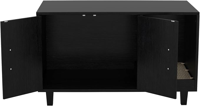 GDLF Modern Wood Pet Crate Cat Washroom Hidden Litter Box Enclosure Furniture - Image 7