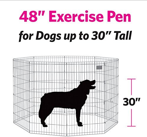 MidWest Homes for Pets Folding Metal Dog Exercise Pen, Indoor/Outdoor Playpen - Image 4