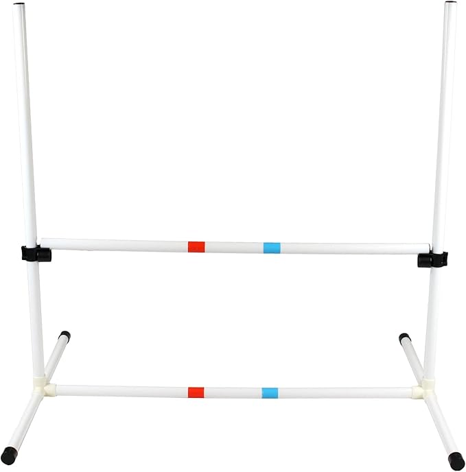 Midlee Dog Agility Bar Jump- Indoor Outdoor Hurdles Adjustable Pet Course by MidleeDesigns