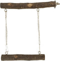 Bird Swing, Parrot Perch Stand Natural Wood Stand Parrot Cage Toys by Meprotal