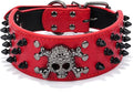 Serijoars Spiked Studded Dog Collar, PU Leather Dog Collar, Adjustable Pet by Serijoars
