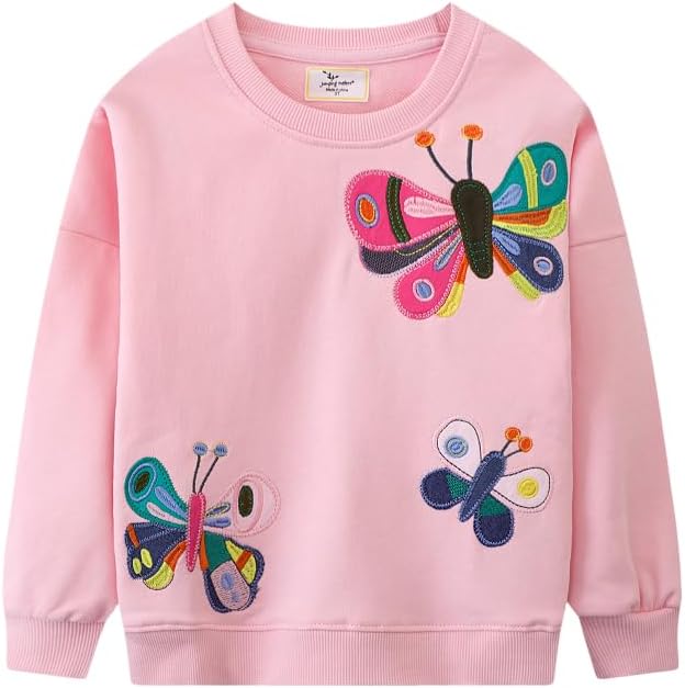Toddler Baby Girls Cotton Sweater, Long Sleeve Crewneck Sweatshirt Pullover by Unknown
