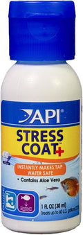 API STRESS COAT Aquarium Water Conditioner 1-Ounce Bottle by API