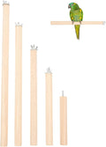 Angoily Natural Wood Bird Perch Stand Set, Parakeet Perches, 11 Inch Parrot by Angoily
