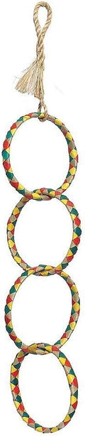 Planet Pleasures 4 Ring Chain 17" Small Bird Toy by Planet+Pleasures