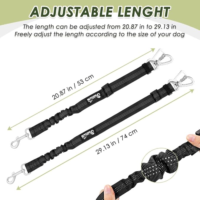 SlowTon Dog Seat Belt Harness for Car, Dog Car Harness Adjustable Mesh - Image 7