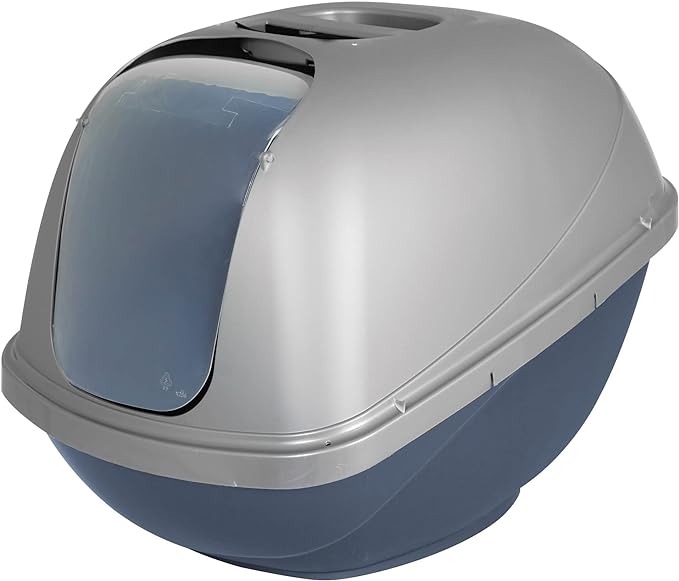 Petmate Basic Hooded Cat Litter Pan, Made in USA, 18.8"L x 15.2"W x 14"H by Petmate