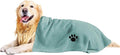 Microfiber Dog Towels for Drying Dogs, Super Absorbent and Soft Pet Grooming by Puomue