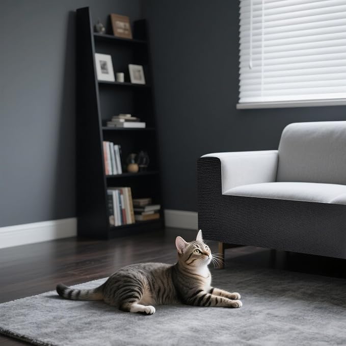 ASENKU Cat Scratch Furniture Protector, Trimmable Self-Adhesive Couch Protector - Image 3