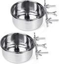 Tfwadmx 2 Pcs Bird Feeding Dish Cups, Parrot Food Bowl Clamp Holder Coop Cup by Tfwadmx
