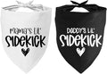 2 Pack Dog Bandana Pregnancy Announcement, Daddy's and Mama's Lil Sidekick by YROVWENQ