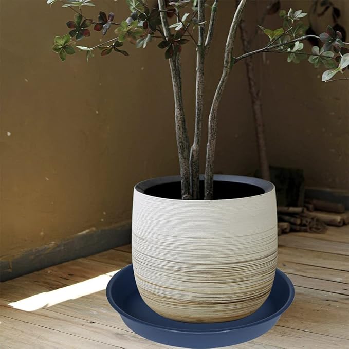 2 Pack of 10 inch Plant Saucer Gray, Heavy Duty Plastic Plant Saucer 10 inch - Image 6