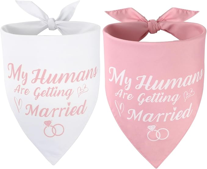 SZEE Bridal Shower Gifts for Bride, 2 Pack My Humans are Getting Married Dog by SZEE