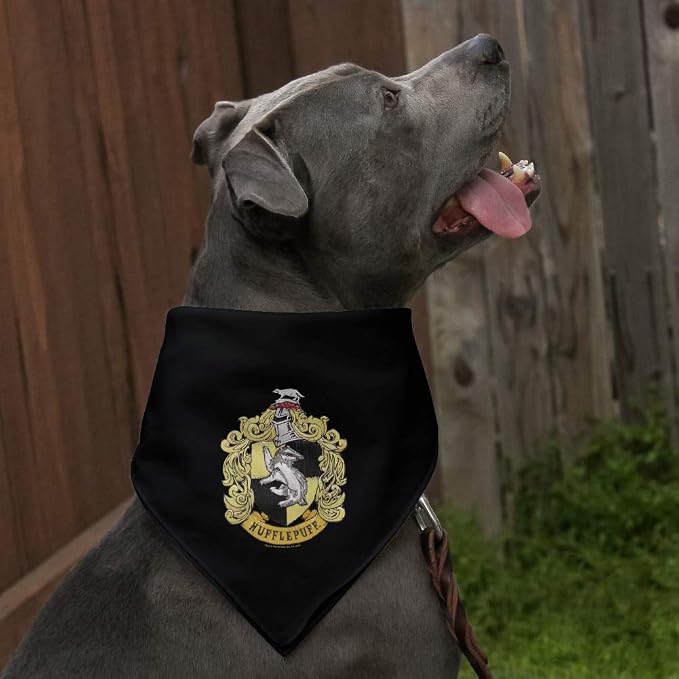 GRAPHICS & MORE Harry Potter Hufflepuff Painted Crest Dog Pet Bandana - Image 3