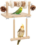 Litewoo Bird Perch Wooden Platform Bird Swing Chew Toys Play Gyms Exercise by Litewoo