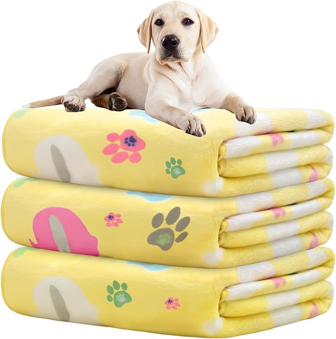 Rezutan 1 Pack 3 Dog Blanket for Large Dogs, 41x31 inch for Medium Soft Fluffy by Rezutan