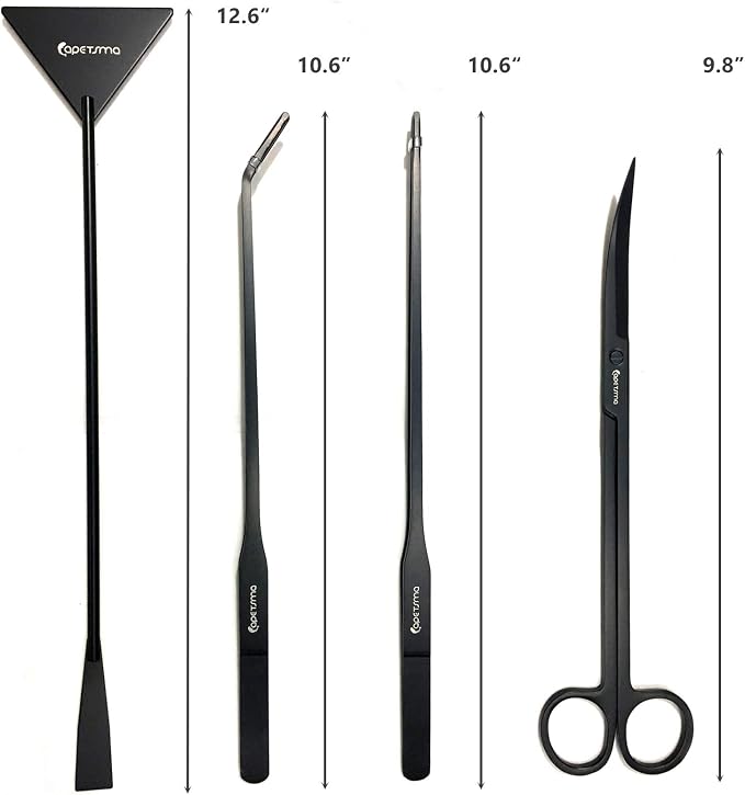 Aquarium Tweezers, Capetsma Stainless Steel Aquarium Plant Tools Long - Image 2
