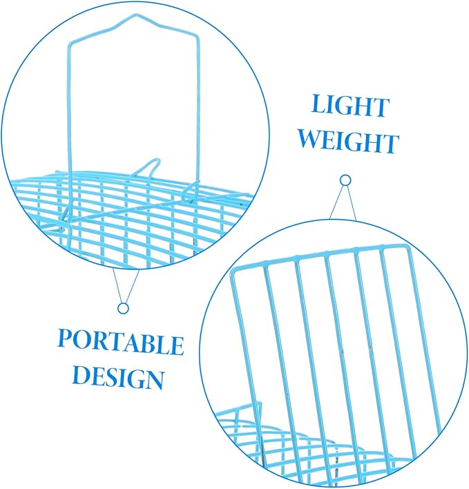 Milisten Portable Bird Carrier Travel Cage Lightweight Handheld Wire Cage - Image 5