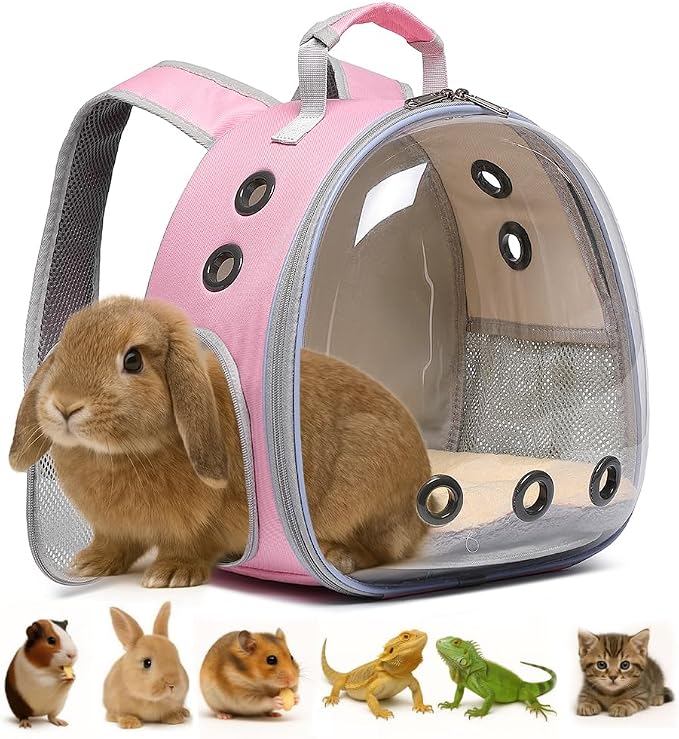 Bunny Carrier, Guinea Pig Carrier, Small Animal Carrier Backpack by Hcupet