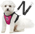 SlowTon Dog Seat Belt Harness for Car, Dog Car Harness Adjustable Mesh by SlowTon