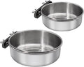 Medium+Large Bird Feeding Dish Cups, Parrot Food Bowl Cage by DVHEY