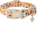Spooky Halloween Dog Collar, Handmade Cotton by Unknown