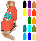 Custom Dog Hoodie Personalized Photo Text Logo Name Dog Clothes, Soft & Warm by Mynvzrk