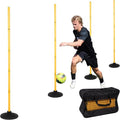 6 FT Agility Poles for Soccer, Basketball, Equestrian, Pet Training, 4/6/8/10 by Neoaider
