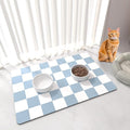 Cat Food Mat - 12"x 20" Cat Dog Mats by BLESWIN