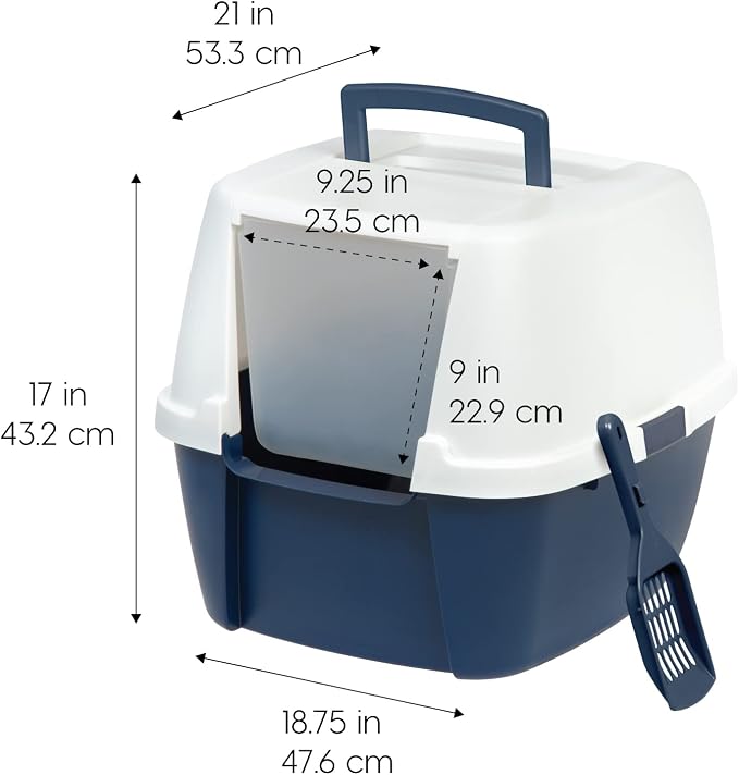 IRIS USA Cat Litter Box, Large Enclosure - Image 2