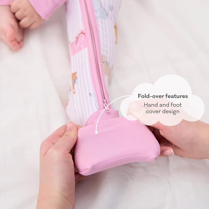 pureborn Baby Infant Boys Girls Sleeper Snug Fit Viscose from Bamboo Pajamas - Image 6