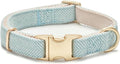 Soft Cotton Hemp Dog Collar by YUDOTE
