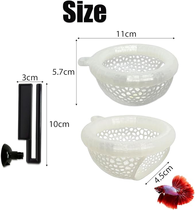 Fish Tank Floating Betta Hide，Betta or Shrimp Burrows and Hammock, Fish and - Image 3