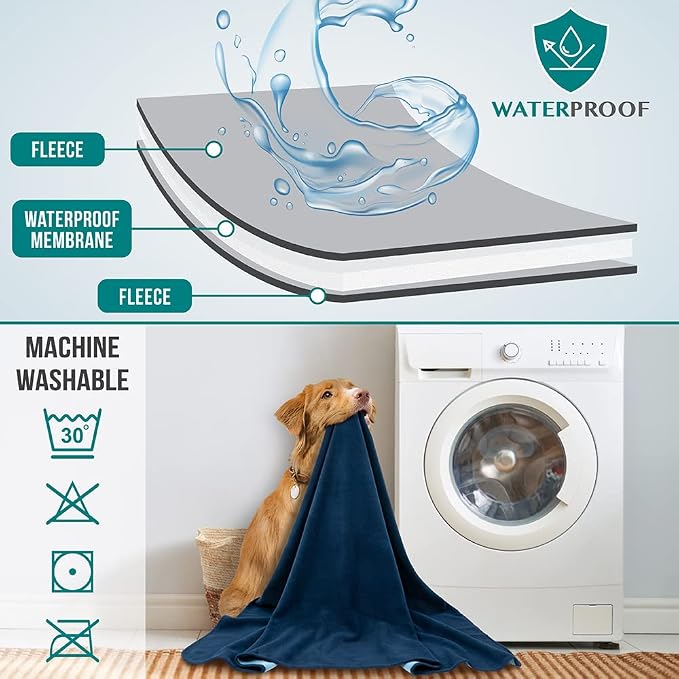 PetAmi Waterproof Dog Blanket for Medium Large Pets Dogs Cats, Pet Couch Cover - Image 4