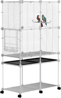 Standing Large Bird Cage, Parakeet Cage by STILLCOVE